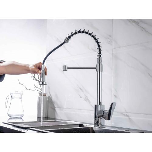 Single Handle pull down brass Sink kitchen Faucet