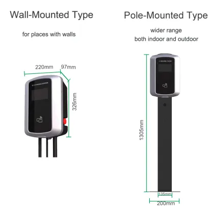 21kW AC Wall Mounted EV Charging Pile CCS2