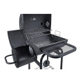 Charcoal Barrel Grill with Offset Smoker for Picnics, Patio and Backyard Cooking