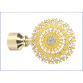 Dreamy yellow kaleidoscope Curtain Rods