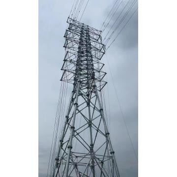 Torre de acero de la línea de transmisión de alto voltaje de 220kV