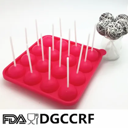 Beautiful and popular silicone cake pop maker lollipop candy mold