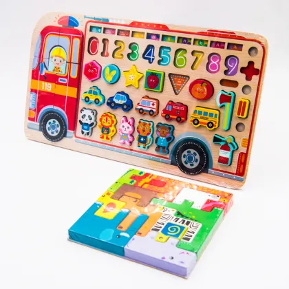 Early Childhood Education: Wooden 3D Learning Toys for Kids