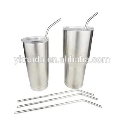 30 oz double wall stainless steel rambler travel tumbler