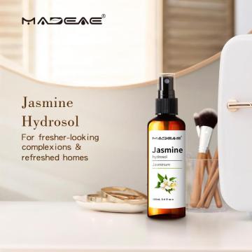 Jasmim hidrosol puro e natural água floral extrato de hidrato líquido névoa de spray spray