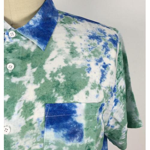 Men Casual Cotton Short Sleeve Dress Shirt