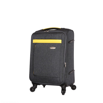 factory luggage trolley bags black suitcase for man