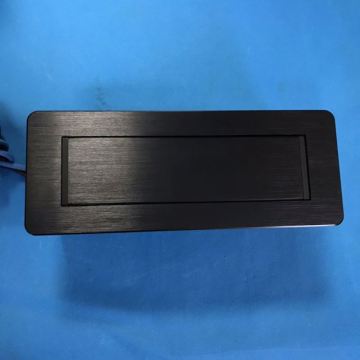 Aluminum Socket Hidden Tabletop Manual Rotation Faceplate