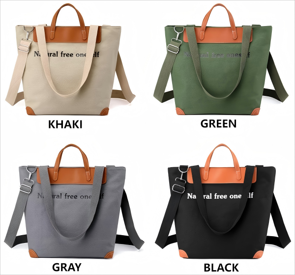 2025年の女性の長い肩のキャンバスショッピングバッグ 2025 women long shoulder canvas shopping bag