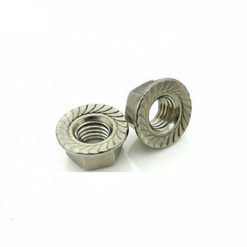 China Wholesale DIN6923 Serrated Knurled Self-locking Hexagon Nuts - Stainless Steel A2/A4 with Hex Flange