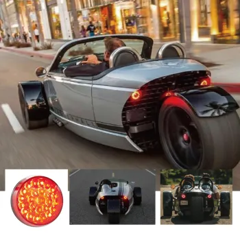 Led Tail Light LED Brake Turn Signal Rear Light Low Profile Taillights Compatible with Harley