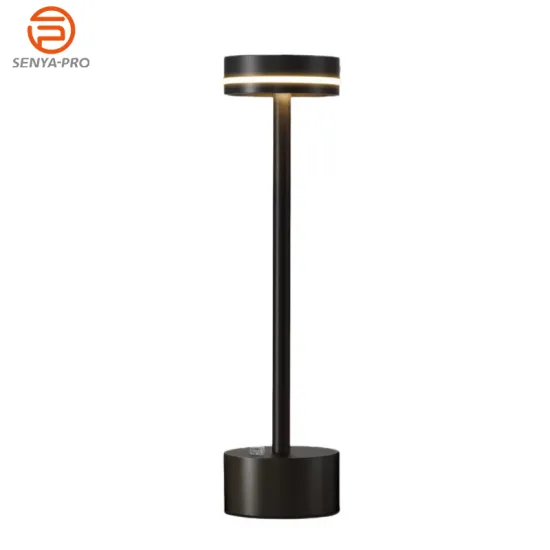 Senya-Pro Atmosphere Rechargeable Black Cordless Table Lamp for Restaurant, Bedside, Hotel, Vintage Ambient Lighting