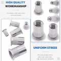 304 Stainless Steel Flat Head Threaded Rivet Nut