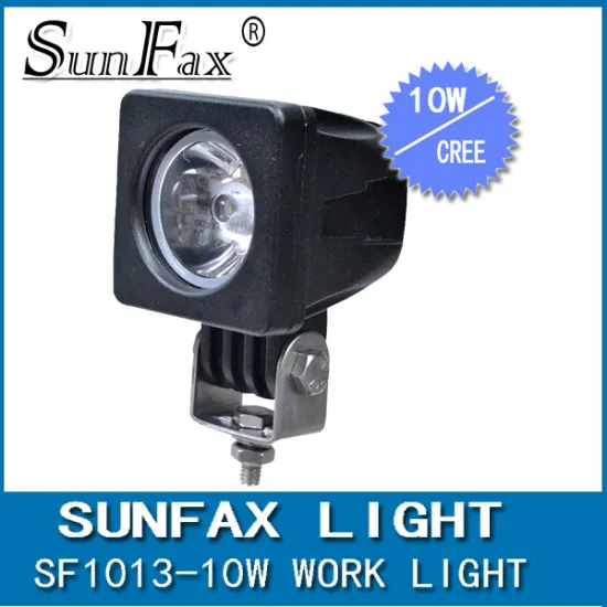 Factory price! 10W 6000K led work lamp for scooters boat motors, ip68 portable led 12V work light for truck