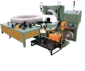 Plc Horizontal Digital Coil Wrapping Machine With Vertical Hoisting