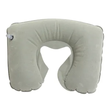 Flocked PVC Inflatable Travel Neck Pillow