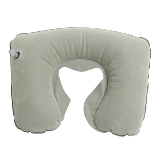 Flocked PVC Inflatable Travel Neck Pillow
