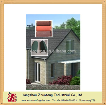 China Best Stone Coated Metal Roof Tile For Roofing Shingle with 5 types optional