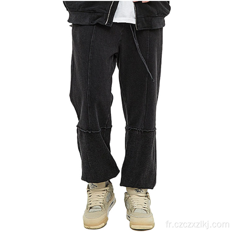 Pantalon en détresse printanier marque un pantalon de survêtement masculin