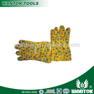 GL016 9.5" cotton floral garden glove