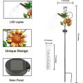 Solar Hummingbird Rain Gauges with Glass Tube