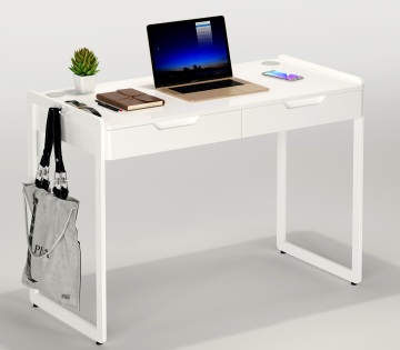 Functional Small Office Desk with Two Drawers