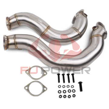 3 بوصة من الفولاذ المقاوم للصدأ Downpipe E82 E90 Z4 N54 أنبوب تفريغ