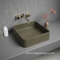 Grey Concrete Wormhole Wash Basin: A Unique Addition to Your Bathroom Sink