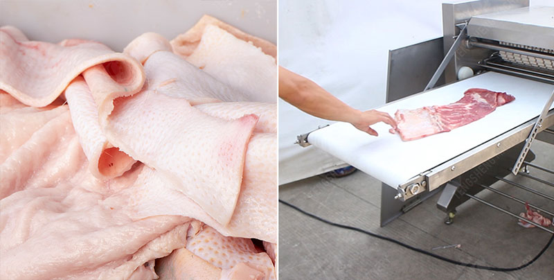 pork skin peeling machine