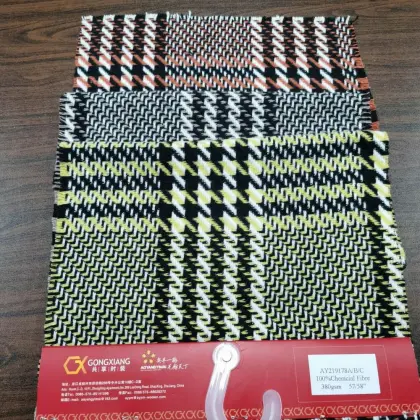 Woolen  plaid Zara Houndstooth design fabric