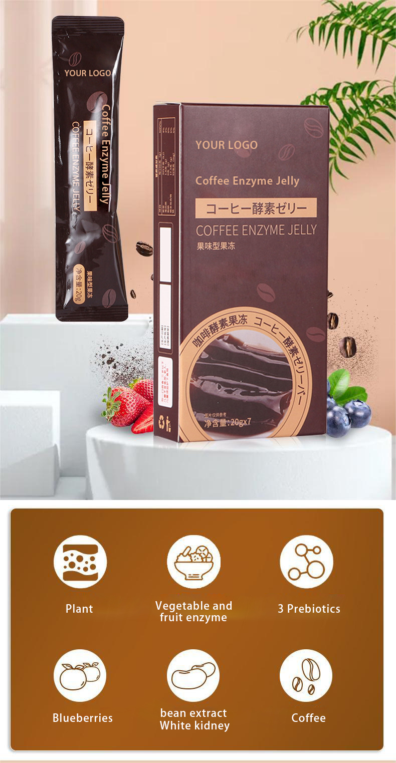 OEM/ODM Weight Management Natural Lose Weight Jelly Detox Cleanse Stomach Slimming Coffee Enzyme Jelly