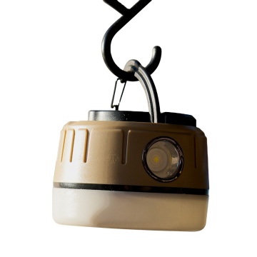 Lumière de camping extérieur portable durable avec indicateur de batterie et crochets pliants