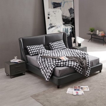 Cama de venta caliente cama de dormitorio de lujo cama doble simple