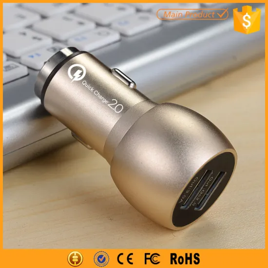 Senmei high speed car charger, electric mobile phone car charger qc 2.0
