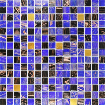 Hot Melt Glass Mosaic Tile for Shower Floor