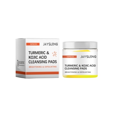 Customizable Kojic Acid Turmeric Facial Cleansing Pads for Oil Exfoliation