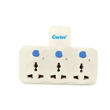 Universal Outlet Power Strip with Quick Charger and Switches