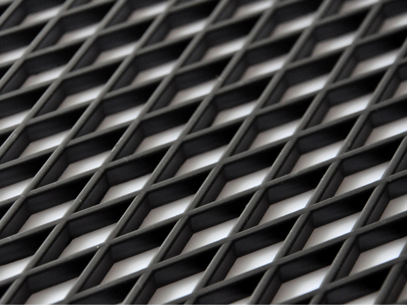 ABS Plastic Mesh Grill Rhomboid-Shaped Grid 120 X 40 Cm Car Front Grills