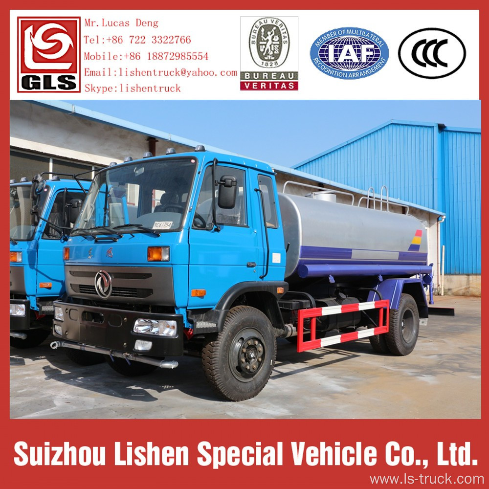 Water Pump Truck Capacity 10 m3 Stainless Steel