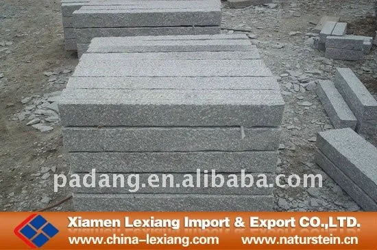 G603 grey granite picked garden stone