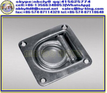 2T truck lashing rings , container recessed tie down rings , carriage rope ring