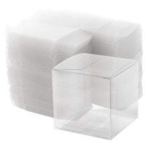 Custom Transparent Plastic Folding Aceate Clear Favor Box