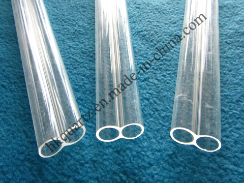 Quartz Tube Twin Quartz Tube Diplopore Quartz Tube