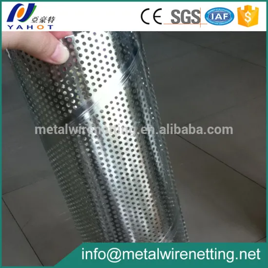 round hole perforated metal mesh pipe