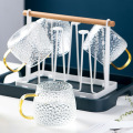 Tazza d'acqua del modello di martello in vetro giapponese con manico
