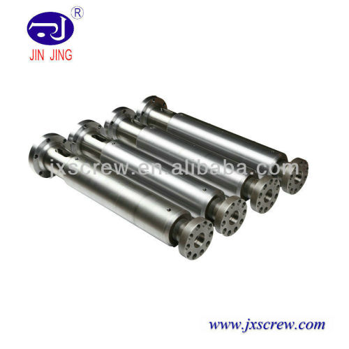 บาร์เรลสกรูคู่ขนาน Bimetallic สำหรับเครื่องอัดรีด
