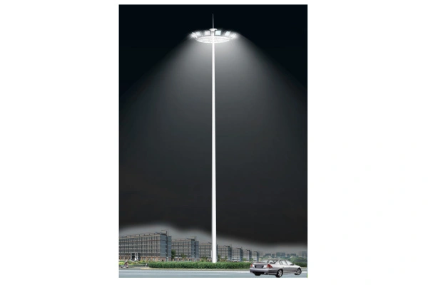 Modern energy efficient LED street light installation