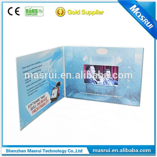 Bespoke Promotional Gifts LCD video brochure LCD Video Card