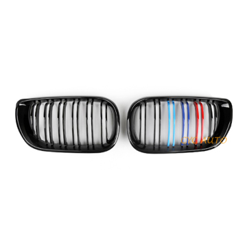 M-Color Double/Tek Slat M3 ABS BMW 3 Serisi 4 Serisi E46 1997-2004 için ön böbrek ızgarası