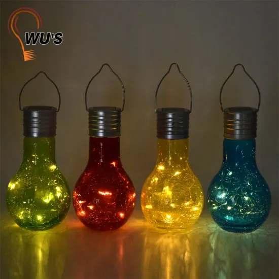 Professional manufacture factory supply solar crackle glass ball lights